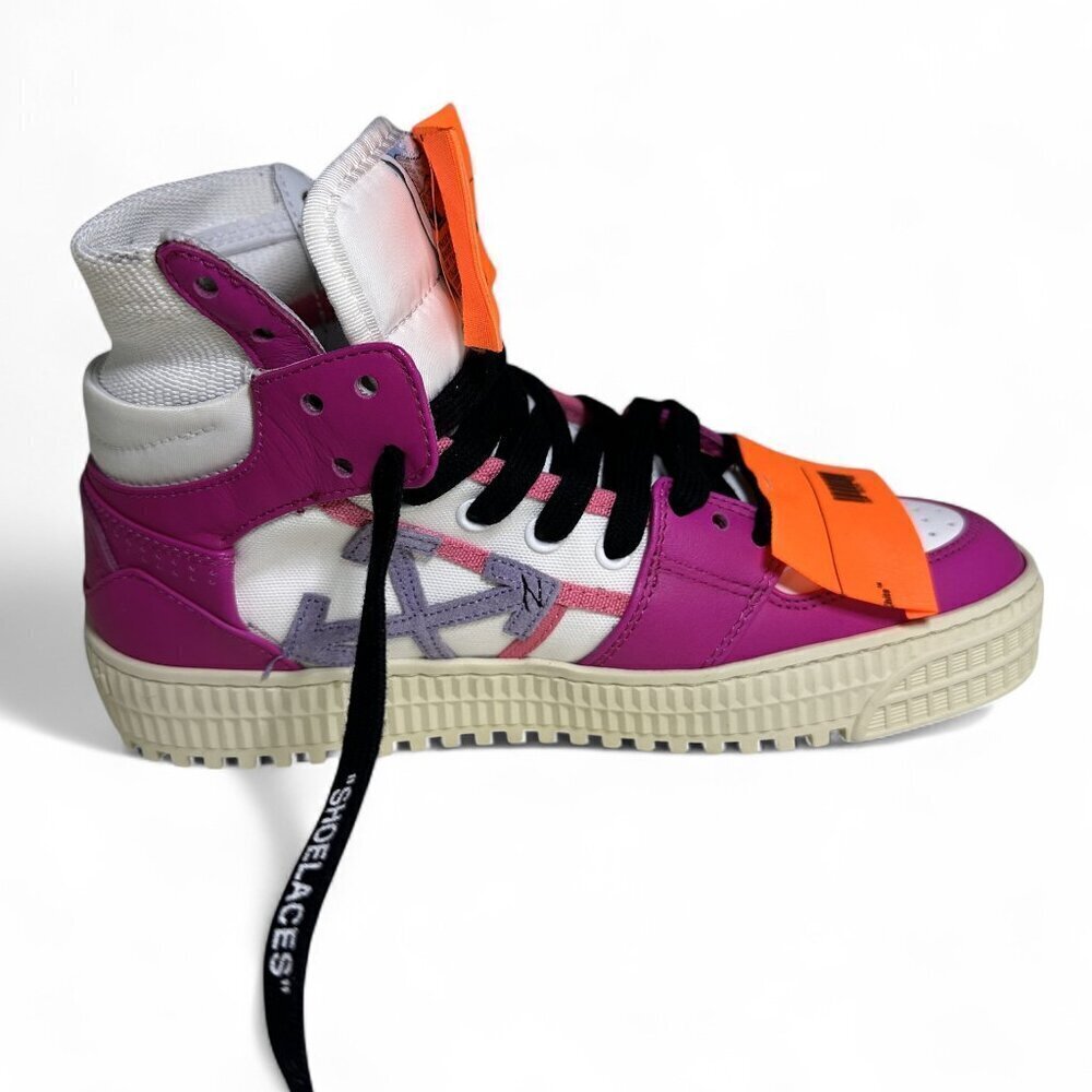 OFF-WHITE Women's Sneakers Off-Court 3.0 High-Top Fuschia Pink sz 36 NWOT